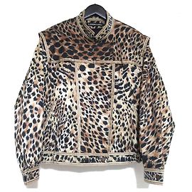 Autre Marque LEONARD FASHION Giacca leopardata Nero Beige