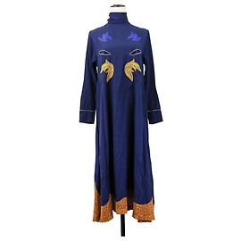 Autre Marque Robe TOGA PULLA en rayonne avec broderies Bleu Bleu Marine
