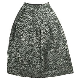 Autre Marque Jupe en jacquard léopard Drawer Noir
