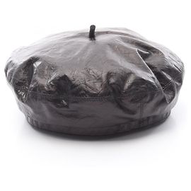 Dior Lederhut Schwarz