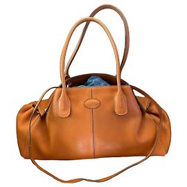 Tod's Bolsa de couro granulado laranja Laranja
