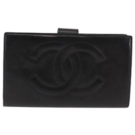Chanel Timeless CC French Leather Long Black