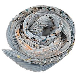 Foulard in seta Triangle Hermès Blu