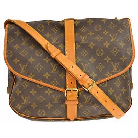Bolsa Louis Vuitton Saumur em Canvas Monogram 35 Marrom