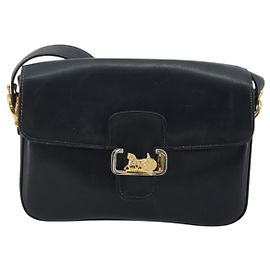 Céline Borsa a tracolla Celine Horse Carriage in pelle Nero
