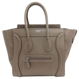 Céline Celine Luggage Micro Handbag Grey