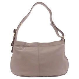 Borsa a tracolla in pelle a una spalla da donna Salvatore Ferragamo Grigio