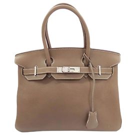 Hermès Hermes Birkin 30 Handbag in Etoupe Gray Taupe