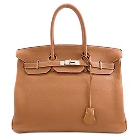Hermès Borsa Hermes Birkin 35 in Gold Brown Marrone