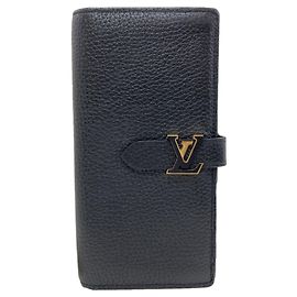 Louis Vuitton M81330 Vertical Wallet Brown Black