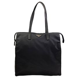 Sac cabas Prada 1BG132 Logo Hardware Noir