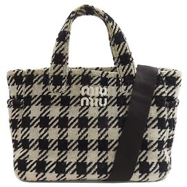 Borsa 2 Way Miu Miu Nero Bianco