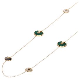 Collana lunga Cartier Amulette Malachite Shell Diamond Altro