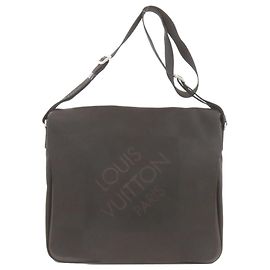 Louis Vuitton Damier Geant Shoulder Bag Black