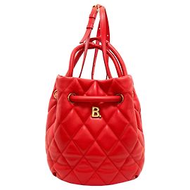 Balenciaga 600327 Bucket 2-Way Handbag Red