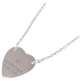 Collar Gucci de plata con corazón Plata