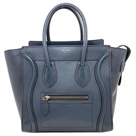 Céline Sac cabas micro Celine Luggage Bleu