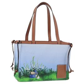 LOEWE LOEWE �~ Studio Ghibli Bag Medium Totoro & Small Totoro Auth 167358SM Light blue