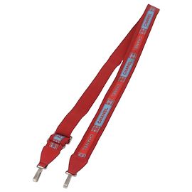 CHANEL Sport-Schultergurt aus Nylon Rot Silber CC Authentisch 180919 Silber Rot