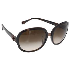 Dolce & Gabbana Gafas de sol DOLCE&GABBANA de plástico Marrón Auth BA13000A Castaño