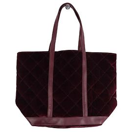 Cabas Vanessa Bruno bordeaux em tecido Bordeaux