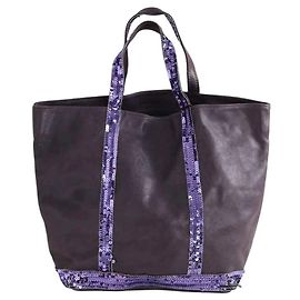 Cabas Vanessa Bruno em pele violeta Roxo