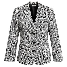 Blazer Akris Punto de algodón estampado negro / blanco Multicolor