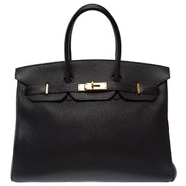Hermès Borsa HERMES Birkin 35 in Pelle Nera - 103558 Nero