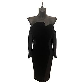 Abito Haute Couture Givenchy in velluto e seta blu navy FW2020 Altro