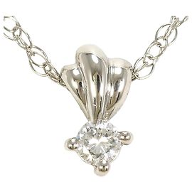 Autre Marque Platin-Halskette mit Diamant Andere