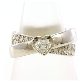 Autre Marque Anillo de banda de platino con diamante Otro