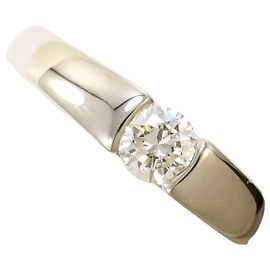 Autre Marque Anello a fascia in platino con diamante Altro