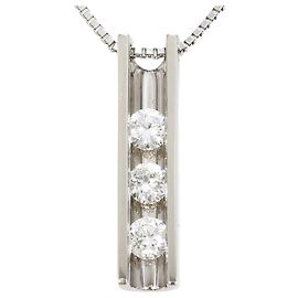 Autre Marque PT900 Platin-Halskette mit Diamant Andere