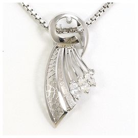 Autre Marque Platinhalskette mit Diamant Andere