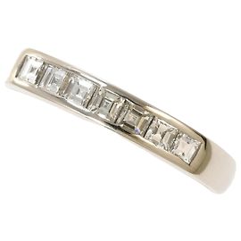 Autre Marque PT900 Platinum Band Ring with Diamond Other
