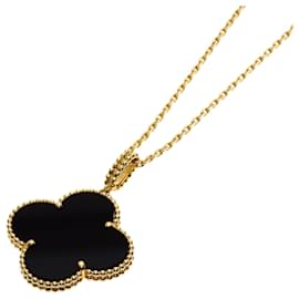 Van Cleef & Arpels Magic Alhambra Onyx Necklace in 18K Yellow Gold Other