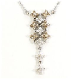 Autre Marque Colar de platina PT850 com diamante marrom Marrom Outro
