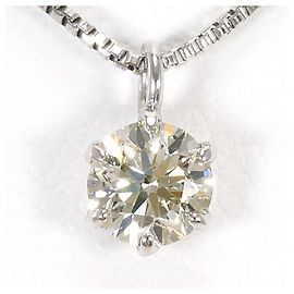 Autre Marque Collier en platine avec diamant jaune Autre Jaune