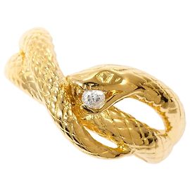 Autre Marque 18K Gelbgold Diamantring Golden