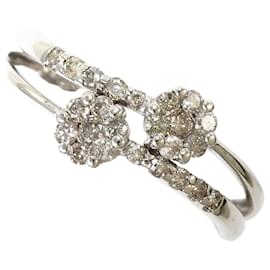 Autre Marque Weißgold-Ring mit Diamant Golden