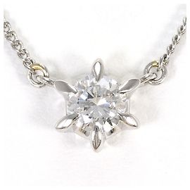 Autre Marque PT900 Platinum Necklace with Diamond Other