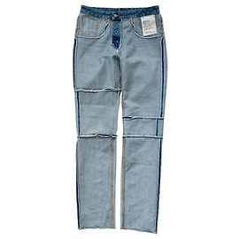 Maison Martin Margiela MAISON MARGIELA MM6 JEANS MIT REVERS-PANELN Blau