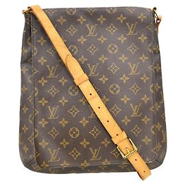 Borsa Musette Salsa Louis Vuitton in Canvas Monogram PM Marrone