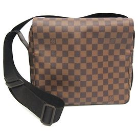 Louis Vuitton Naviglio Handbag Damier Brown