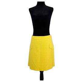 Moschino Cheap And Chic Mini falda amarilla Moschino vintage años 2000 estilo mod Amarillo