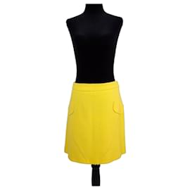 Moschino Cheap And Chic Moschino vintage 2000s mod style yellow mini skirt Yellow
