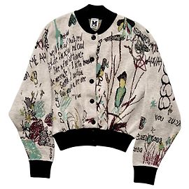 VESTE COURTE MISSONI GRAFFITI Noir Blanc Multicolore