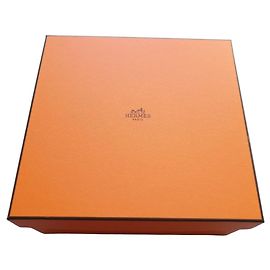 Boîte Hermès orange pour sac a main hermès mini-kelly 2 numéro 68 Marron Blanc Orange