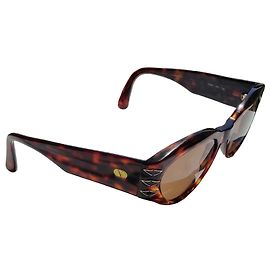 Valentino Tortoise Shell Acetate Sunglasses Brown