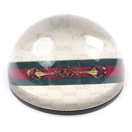 Gucci Horsebit Sherry Line Interlocking G Glass Paperweight Other
